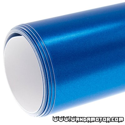 Wrapping sheet matte electro metallic sea blue